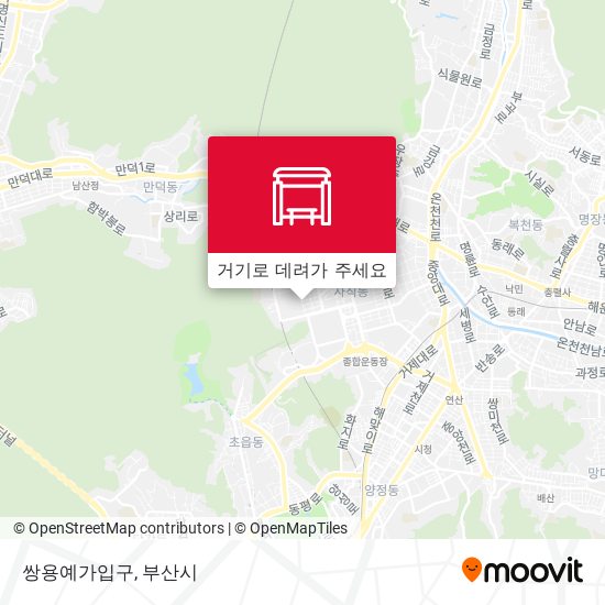 쌍용예가입구 지도