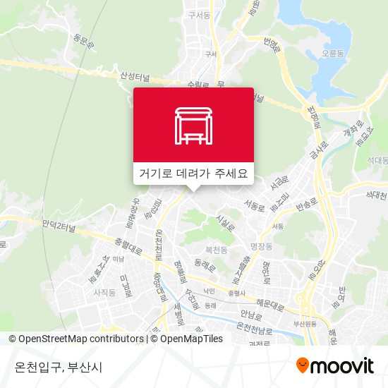 온천입구 지도