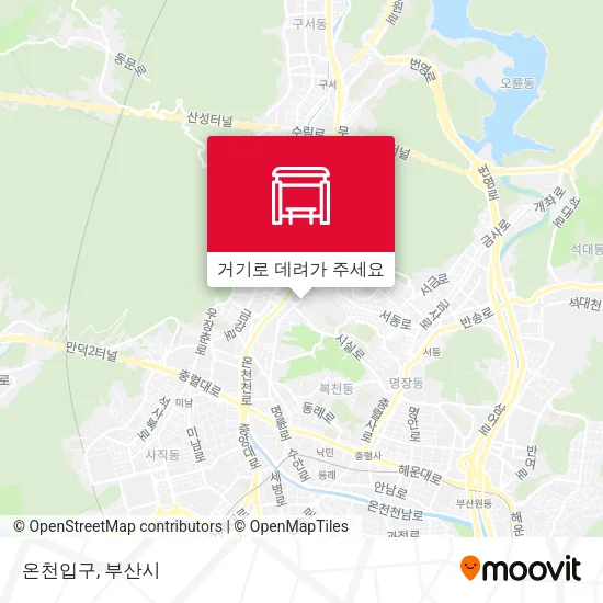 온천입구 지도