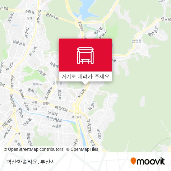 벽산한솔타운 지도
