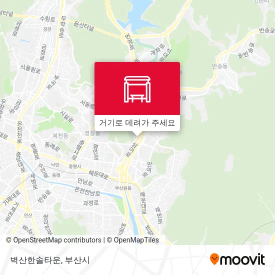 벽산한솔타운 지도
