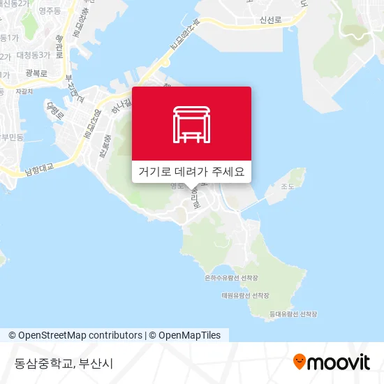 동삼중학교 지도