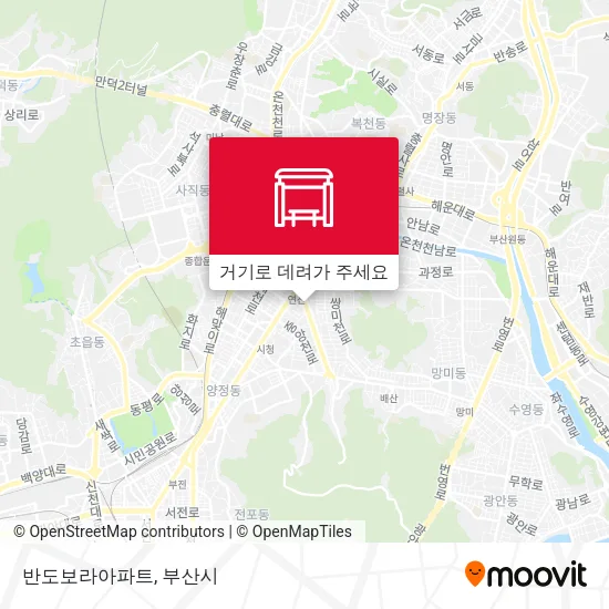 반도보라아파트 지도