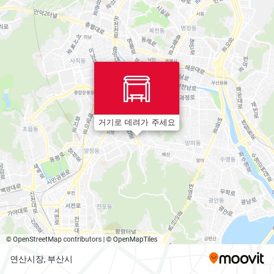 연산시장 지도