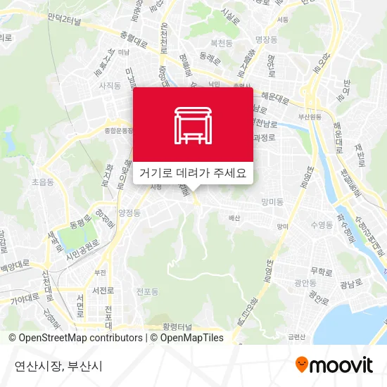 연산시장 지도
