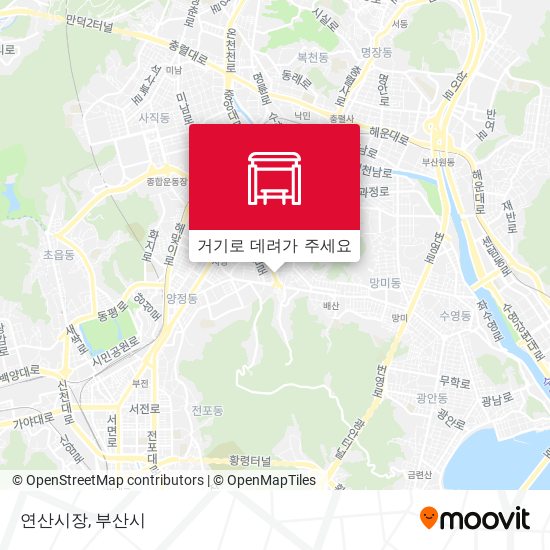 연산시장 지도