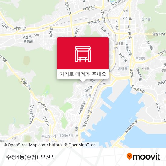 수정4동(종점) 지도