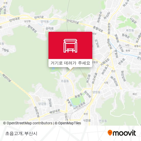 초읍고개 지도