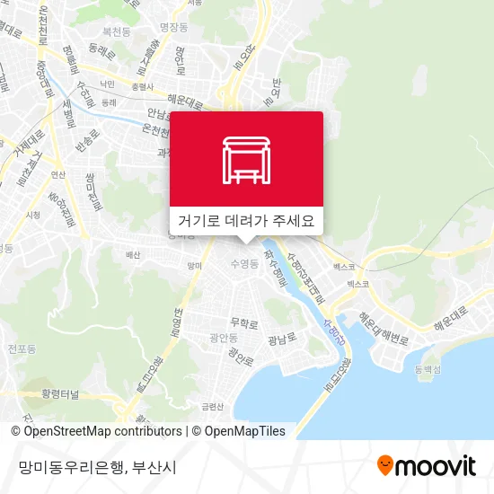 망미동우리은행 지도