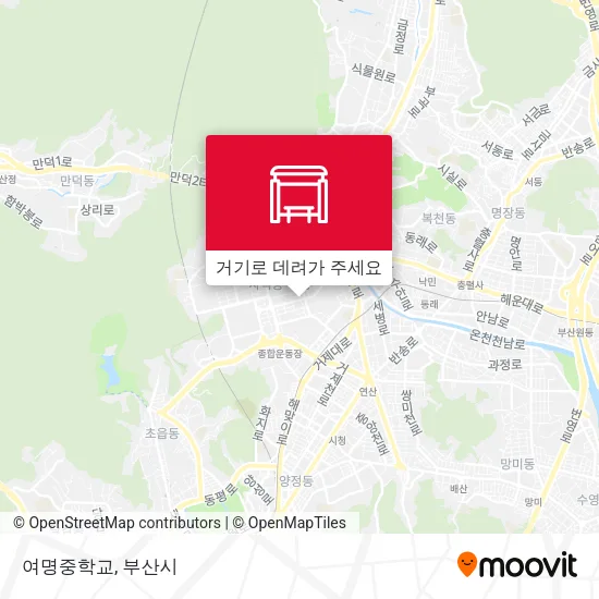 여명중학교 지도