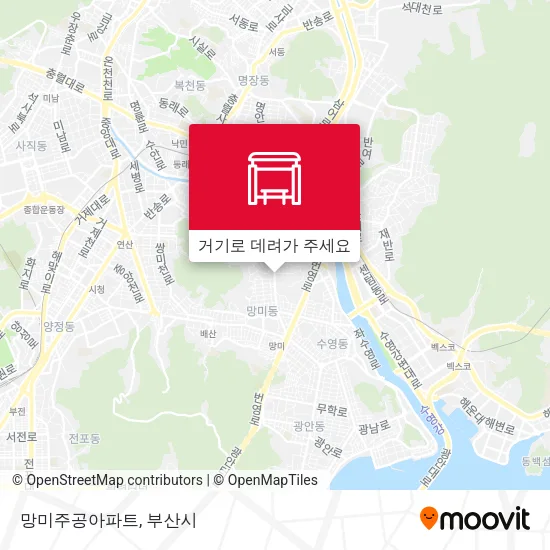 망미주공아파트 지도