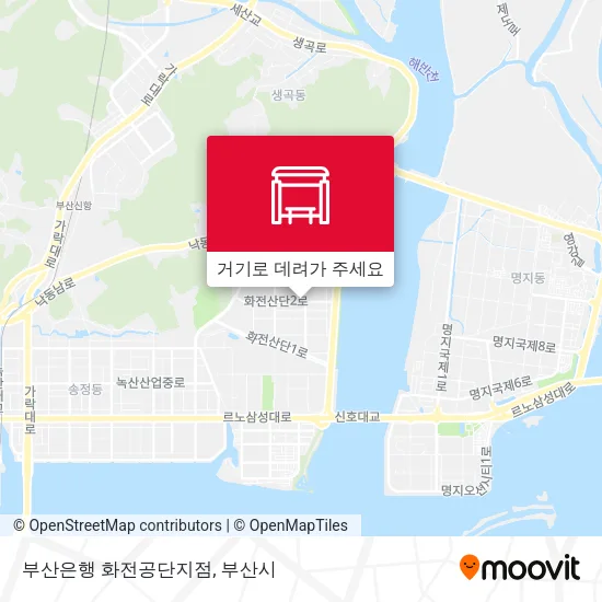 부산은행 화전공단지점 지도