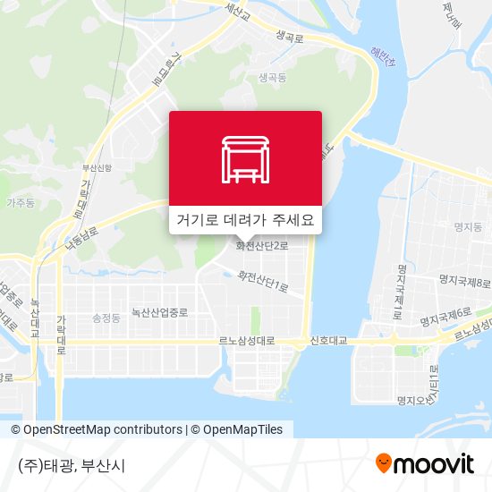 (주)태광 지도