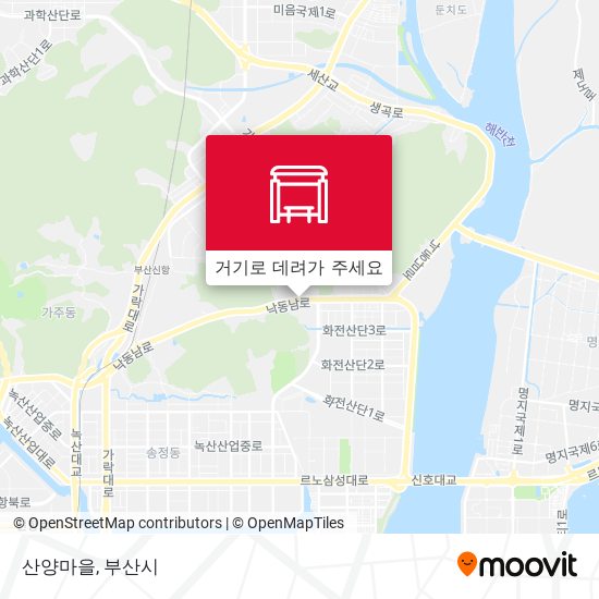 산양마을 지도