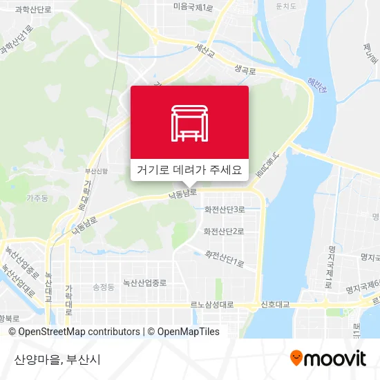 산양마을 지도