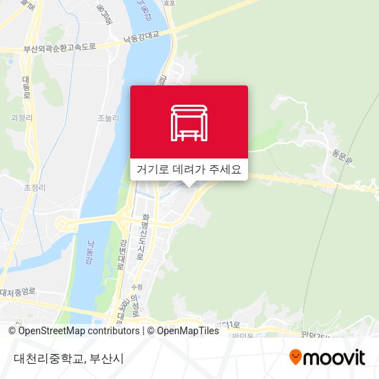 대천리중학교 지도