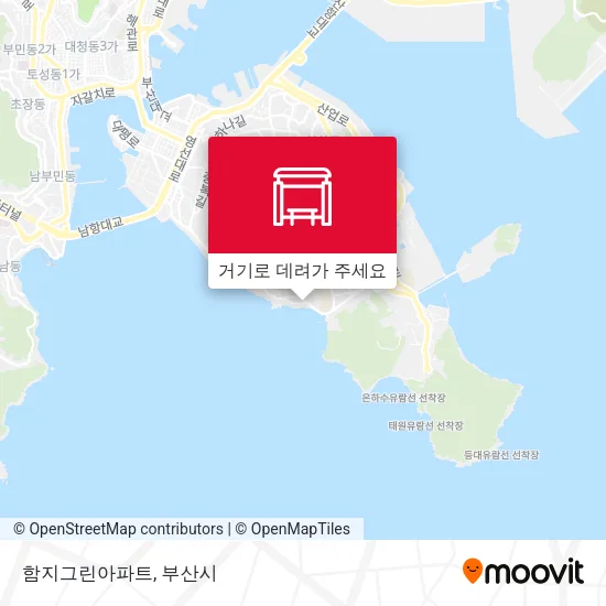 함지그린아파트 지도