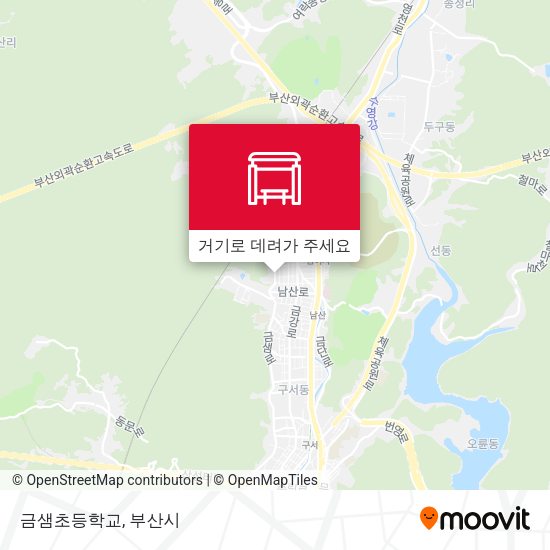 금샘초등학교 지도
