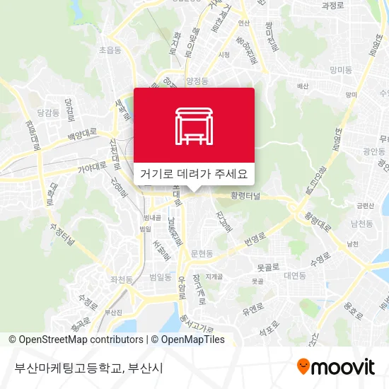 부산마케팅고등학교 지도