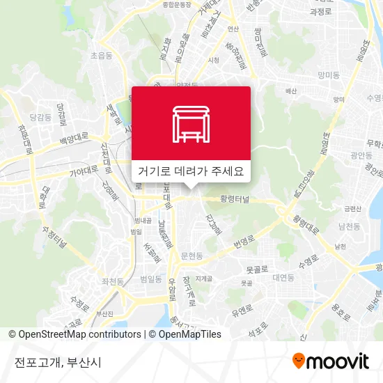 전포고개 지도
