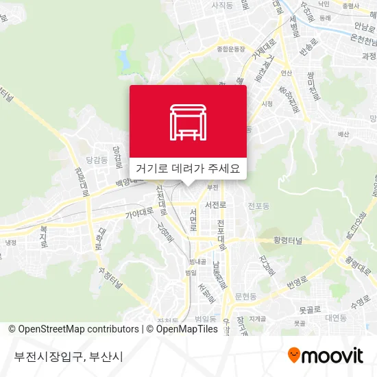 부전시장입구 지도