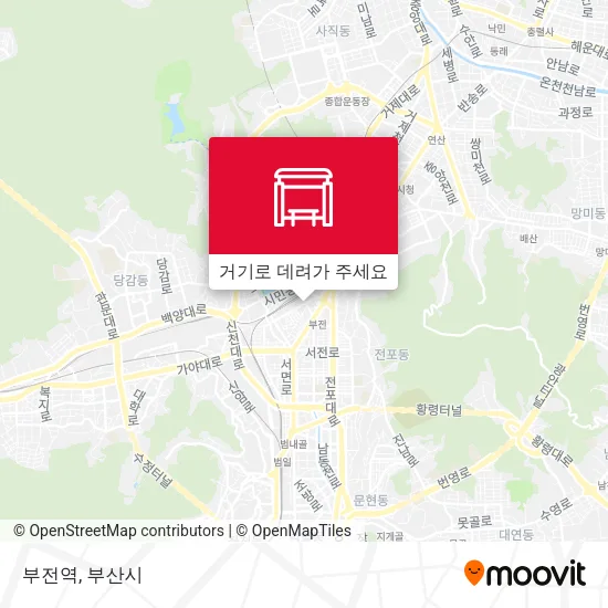 부전역 지도