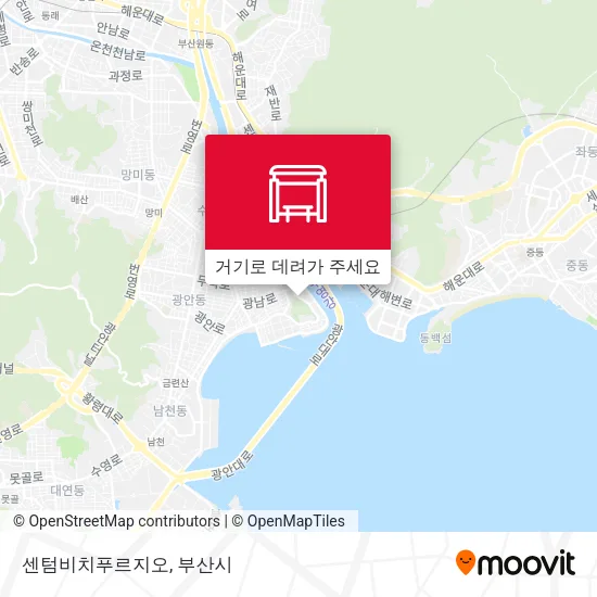 센텀비치푸르지오 지도