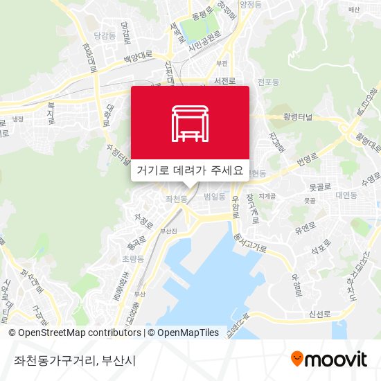 좌천동가구거리 지도