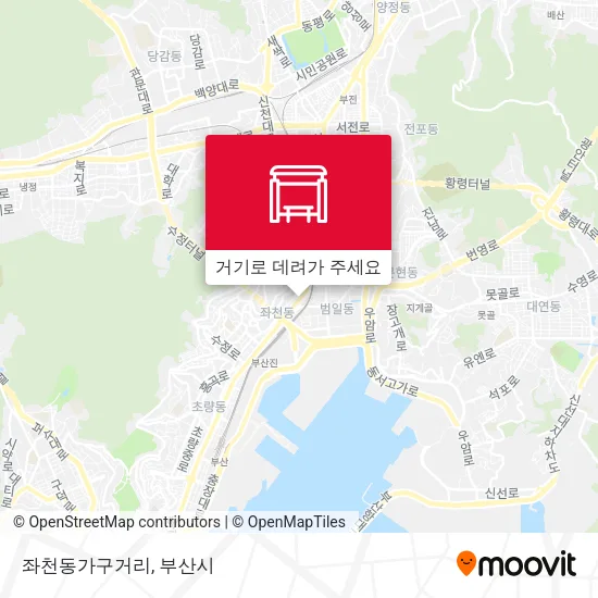 좌천동가구거리 지도