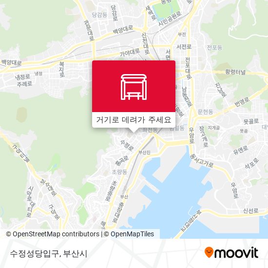 수정성당입구 지도