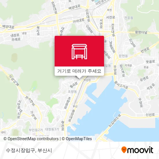 수정시장입구 지도