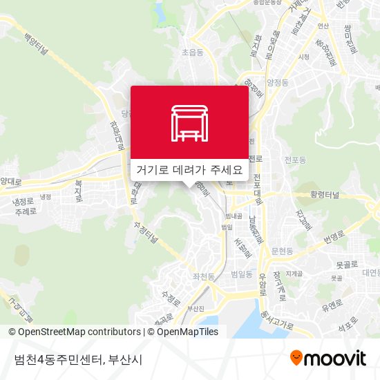 범천4동주민센터 지도