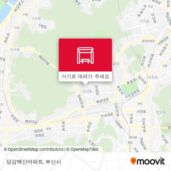 당감백산아파트 지도