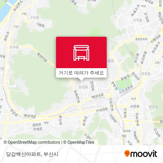 당감백산아파트 지도