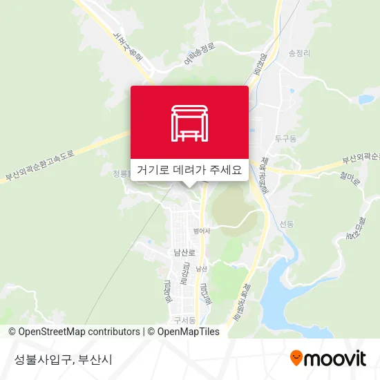 성불사입구 지도