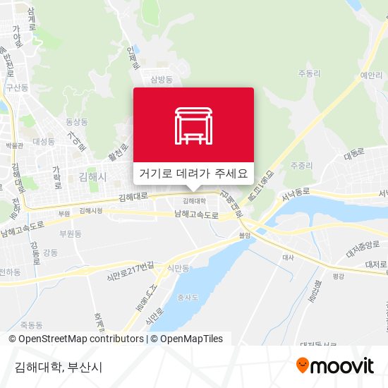김해대학 지도