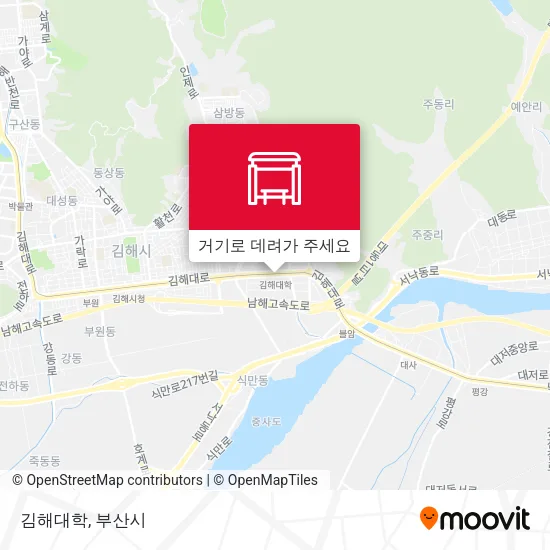 김해대학 지도