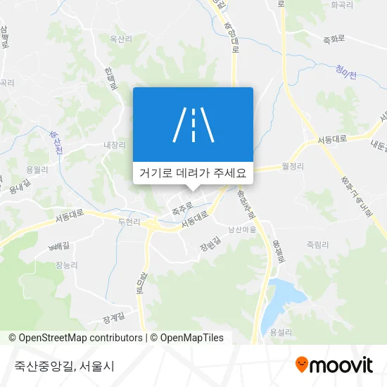 죽산중앙길 지도