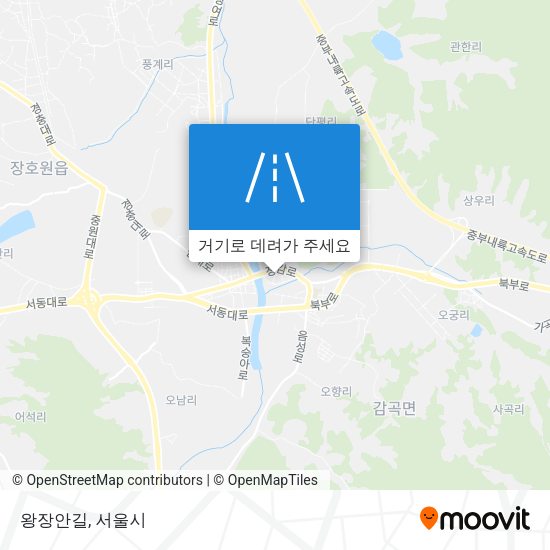 왕장안길 지도