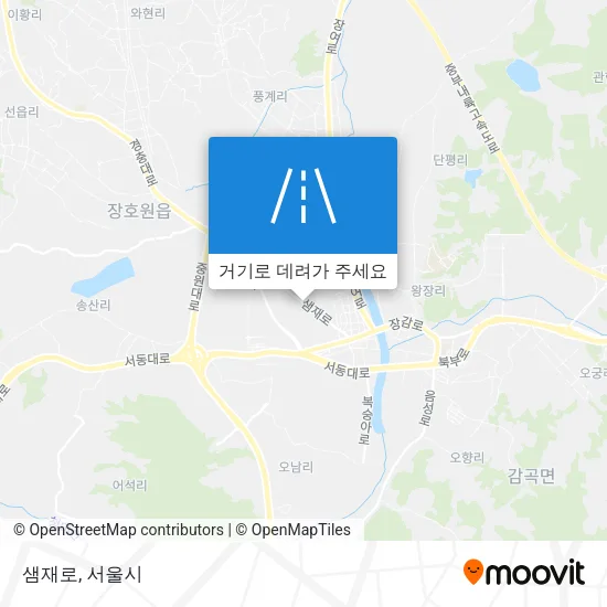 샘재로 지도