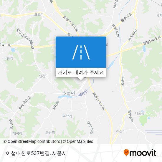 이섭대천로537번길 지도