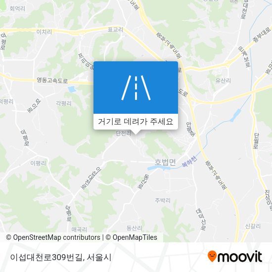 이섭대천로309번길 지도