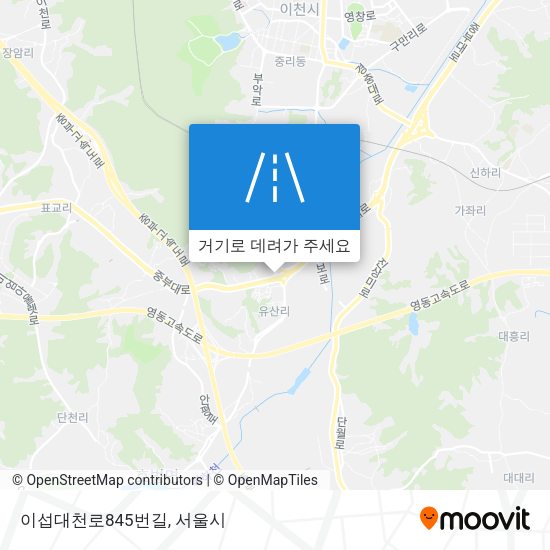 이섭대천로845번길 지도