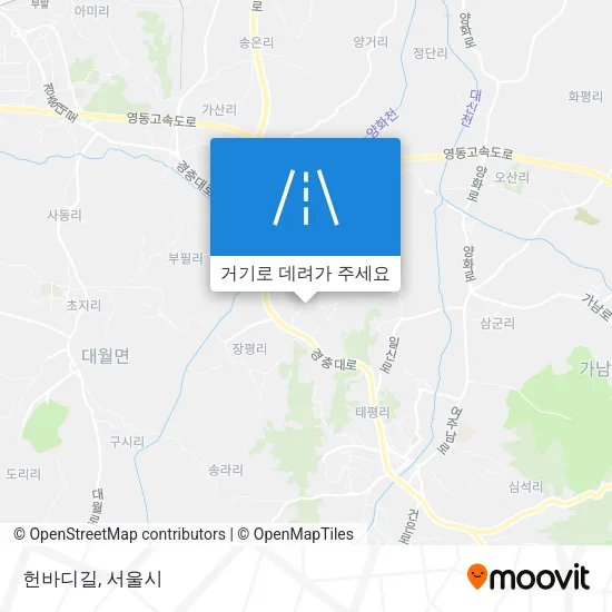 헌바디길 지도