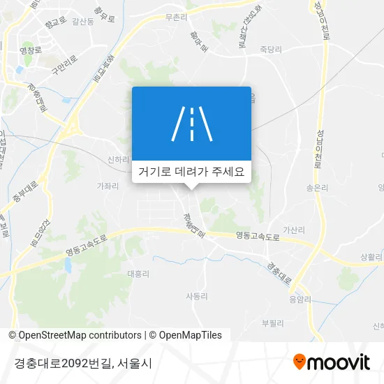 경충대로2092번길 지도