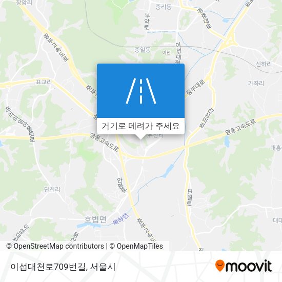 이섭대천로709번길 지도