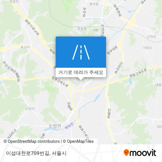 이섭대천로709번길 지도