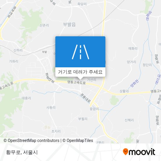 황무로 지도