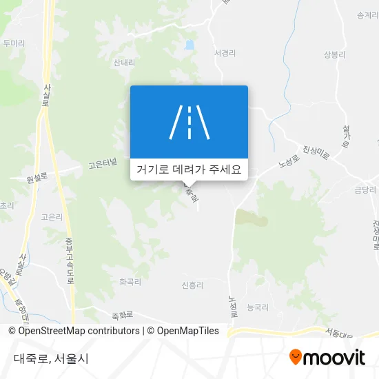 대죽로 지도