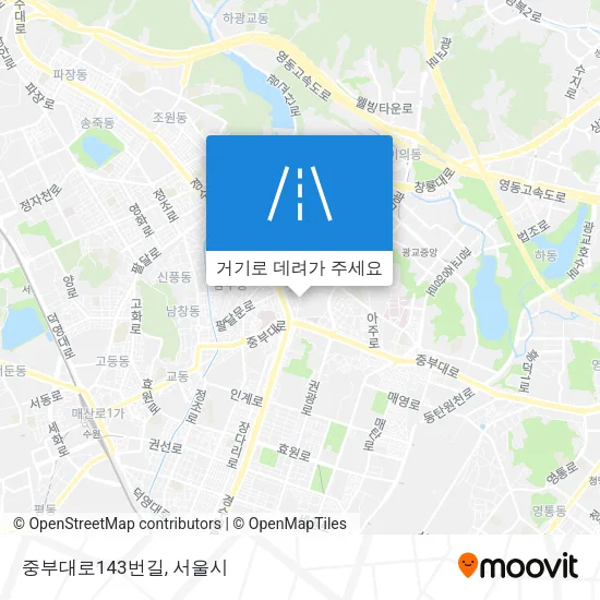 중부대로143번길 지도